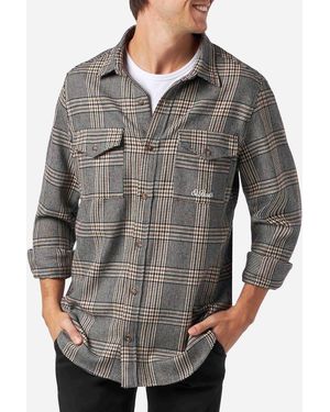 MC2 Saint Barth Wooly Shirt With Prince Of Wales Pattern - Gray