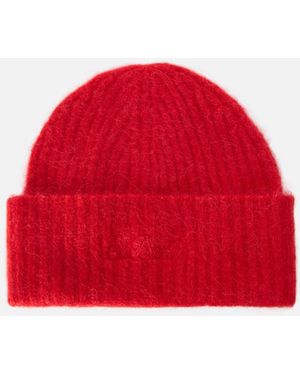 MC2 Saint Barth Stretch Alpaca Beanie Wengen Hat - Red