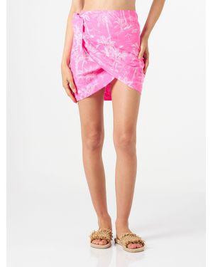MC2 Saint Barth Angie Cotton Mini Pareo Skirt With Toile De Jouy Print - Pink
