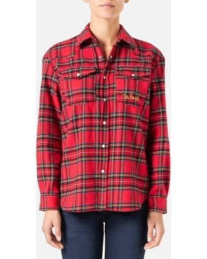 MC2 Saint Barth Seattle Tartan Flannel Shirt - Red