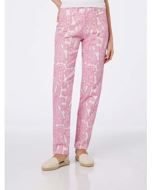MC2 Saint Barth Paisley Belleville Denim Pants - Pink