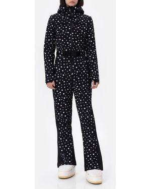 MC2 Saint Barth Garmisch Stars Print Ski Suit With Recco Technology Overalls - Blue