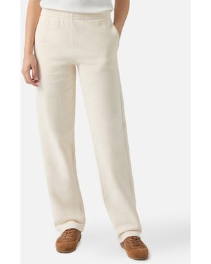 MC2 Saint Barth Deena Straight-Hem Joggers Off- Pant - Natural