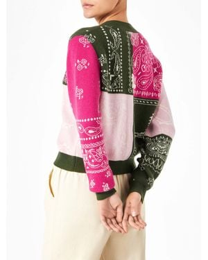 MC2 Saint Barth Didy Cropped Bandana Cardigan - Pink