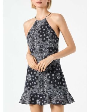 MC2 Saint Barth Bandanna Print Slip Dress Avrill - Grey