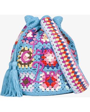 MC2 Saint Barth Handmade Crochet Bucket Bag - White