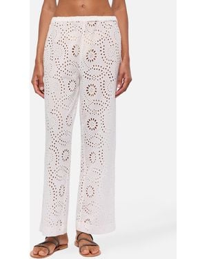MC2 Saint Barth Inez Sangallo Lace Trousers - Pink