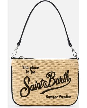MC2 Saint Barth Mini Parisienne Pouch With Details Removable Shoulder Strap Pochette - Metallic