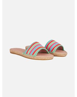 MC2 Saint Barth Luz Espadrillas With Crochet Stripes - Pink