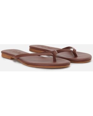 MC2 Saint Barth Essentials Real Leather Flip Flops Shoe - Multicolour