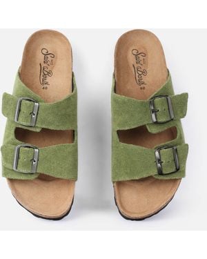 MC2 Saint Barth Military Terry Sandals - Green