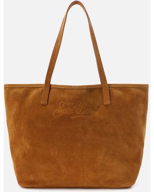 MC2 Saint Barth Suede City Regular Bag - Brown