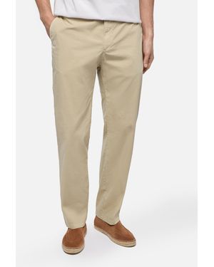MC2 Saint Barth Cotton Trousers Calais With Drawstring - Natural