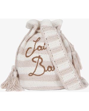 MC2 Saint Barth Handmade Crochet Bucket Bag - White