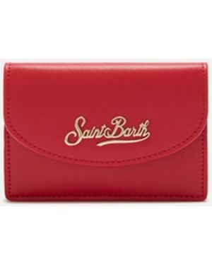 MC2 Saint Barth Card Holder Leather Small Accessories - Red