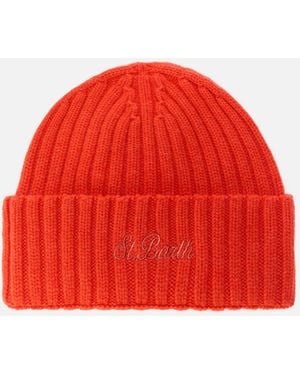 MC2 Saint Barth Wool Wengen Beanie Hat - Red