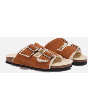 MC2 Saint Barth Furry Sandal - Brown