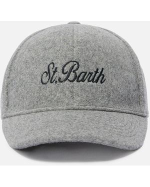 MC2 Saint Barth Baseball Cap Felt Wool Blend Hat - Grey