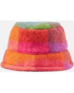 MC2 Saint Barth Check Jude Bucket Hat - Red