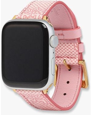 MCM Apple Watch Band In Lauretos - Pink