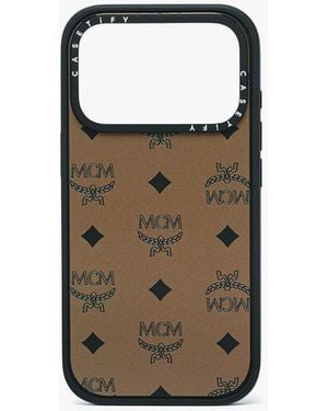 MCM Iphone 17 Pro X Casetify Monogram Impact Iphone Case in Pink
