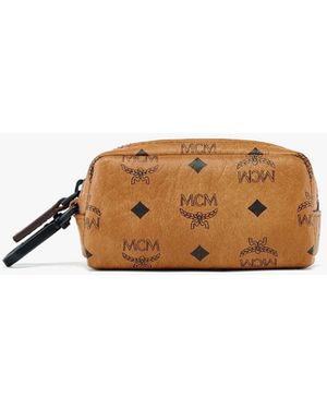 MCM Pet Litter Bag Holder In Visetos - Brown