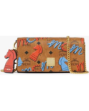 MCM Year Of The Horse Aren Chain Shoulder Bag In Visetos - Multicolor