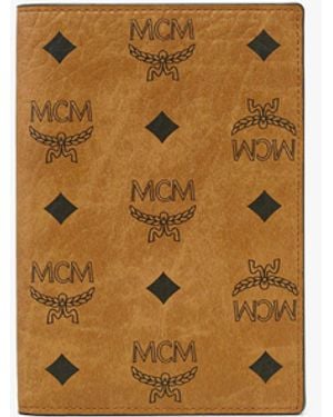 MCM Ottomar Passport Holder In Visetos - Natural