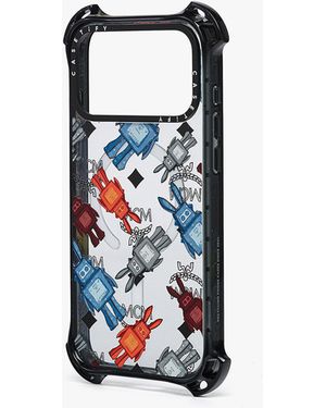 MCM Iphone 17 Pro X Casetify Monogram Impact Iphone Case in White