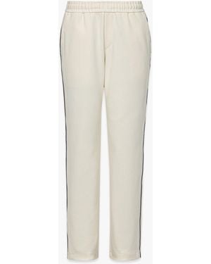 MCM Essential Logo Ponte Track Pants - White