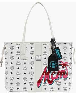 MCM X Snipes Reversible Liz Shopper - White