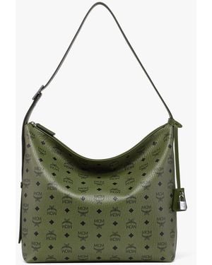 MCM Aren Hobo In Visetos - Green