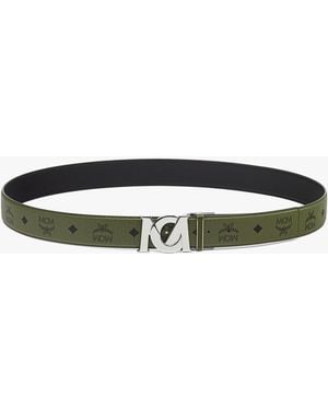 MCM M-art Reversible Belt 1.5" In Visetos - Green