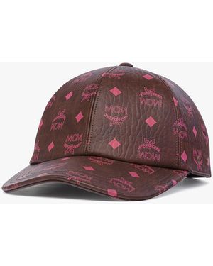 MCM Classic Cap In Visetos - Brown