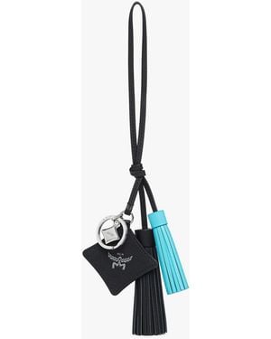 MCM Leather Tassel Charm - Blue