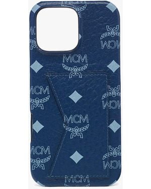 MCM Iphone 16 Pro Max Case In Visetos in Metallic for Men | Lyst