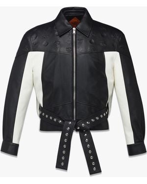 MCM Jacket In Lambskin - Black
