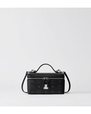 MCM Rockstar Vanity Case In Visetos - Black
