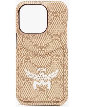 MCM Iphone 15 Pro Case In Lauretos - White