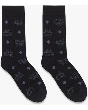 MCM Monogram Knit Socks - Black