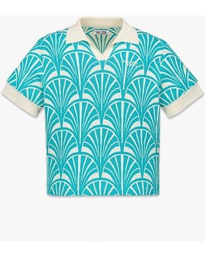 MCM X We The Best Art Deco Jacquard Polo - Blue