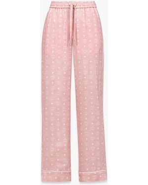 MCM Silk Pajama Pants - Pink
