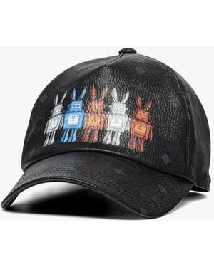 MCM Classic Cap In Rabot Visetos - Black