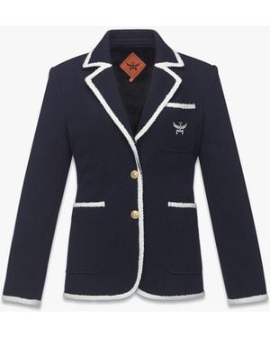 MCM Bouclé Jacket - Blue