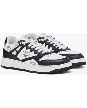 MCM Neo Terrain Sneakers In Visetos - White