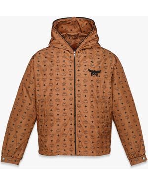 MCM Monogram Print Windbreaker In Econyl® - Brown
