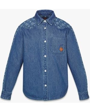 MCM Monogram Jacket - Blue
