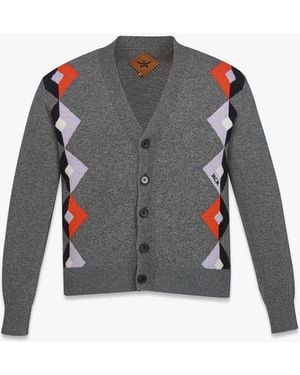 MCM Diamond Cardigan - Gray