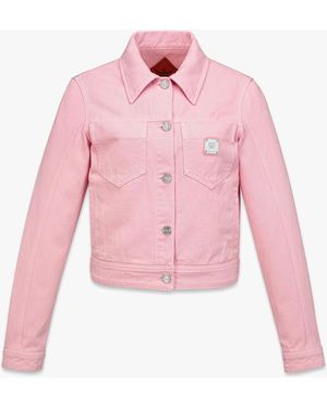 MCM Washed Denim Jacket - Pink