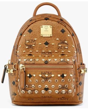 MCM Stark Bebe Boo Backpack - Brown